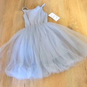 Ribbed tank tule dress